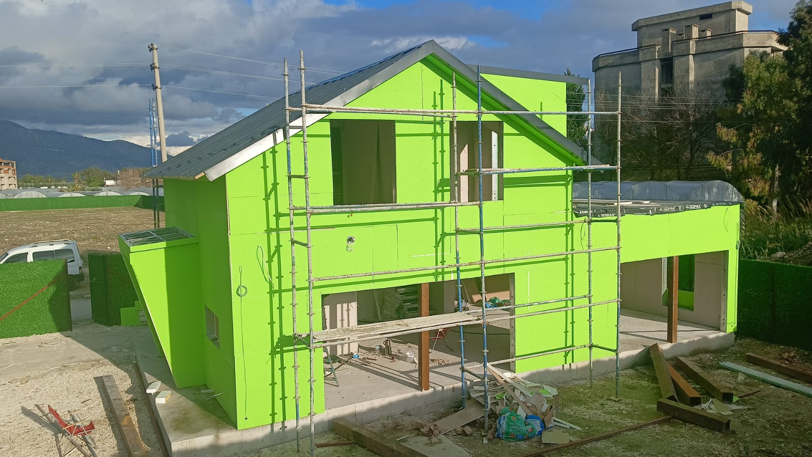 Çelik konstrüksiyon ve modern üretim tesisi tasarımı ile endüstriyel tesis